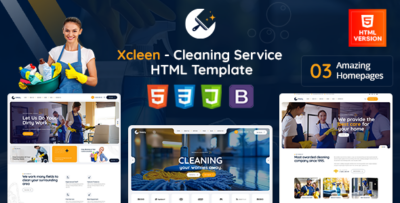 Xcleen - Cleaning Services HTML Template