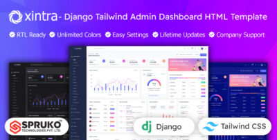 Xintra - Django Tailwind CSS Admin Dashboard Template