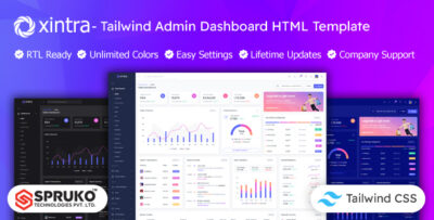 Xintra - Tailwind CSS Admin Dashboard HTML Template