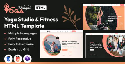 Yoga Delight Yoga Studio & Fitness HTML Template