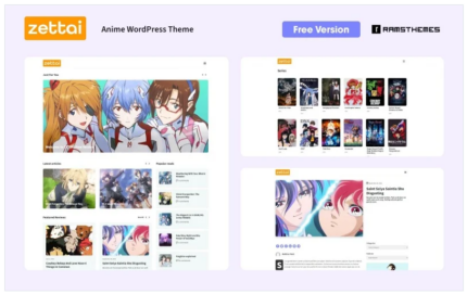 ZETTAI - Free Anime WordPress Theme