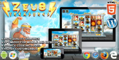 Zeus Treasures Slot Machine - Premium HTML5 Casino Game