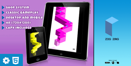 Zig Zag - HTML5 Game (.c3p & .capx)