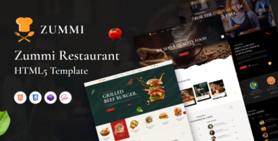 Zummi - Restaurant & Cafe Bootstrap HTML5 Template