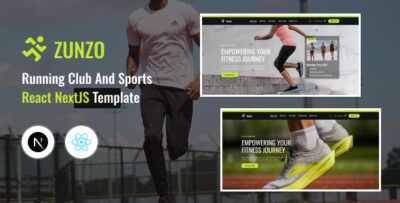 Zunzo - Running Club and Sports React NextJS Template