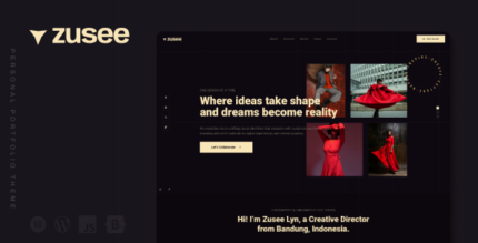 Zusee - Personal Portfolio WordPress Theme