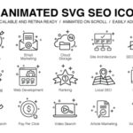 20 Animated SVG SEO Icons