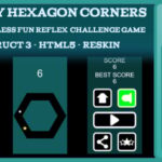 2D Tricky Hexagon Corners Addictive Endless Fun Reflex Challenge Game -Construct 3 - Html5 -Reskin