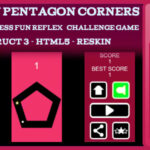 2D Tricky Pentagon Corners Addictive Endless Fun Reflex Challenge Game -Construct 3 - HTML5 -Reskin