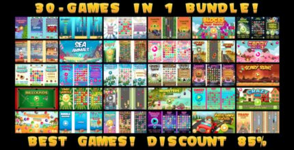 30 HTML5 GAMES IN 1 SUPER BUNDLE! (Construct 3 Construct 2 Capx)