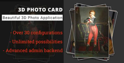 3D Photo Card - Advanced Media Gallery