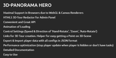3D-Tour Hero Script of WebGL Based Virtual Tour + Visual Constructor