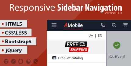 AMobile - Adaptive Sidebar Navigation