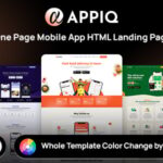 APPIQ - ONE PAGE App Landing Page Responsive HTML Template