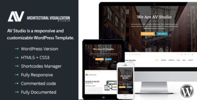 AV Studio - One Page WordPress Theme