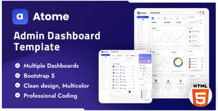 Admin Dashboard Bootstrap Template