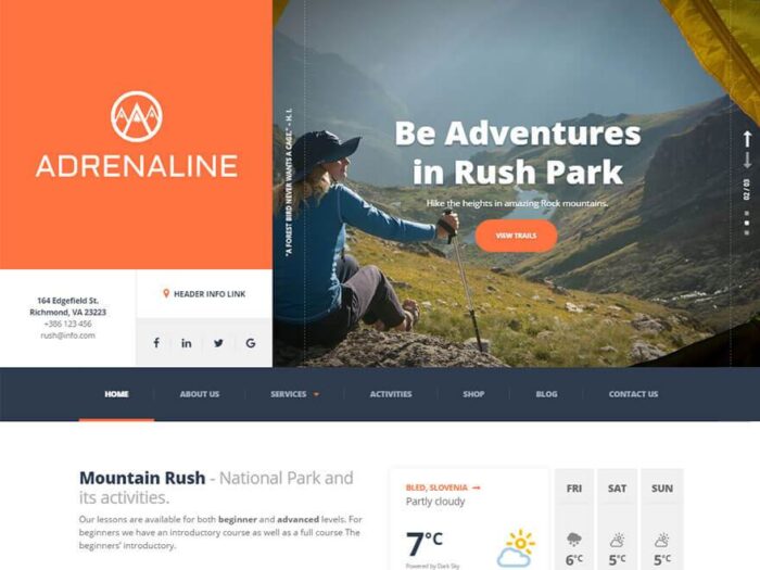 Adrenaline WordPress Theme