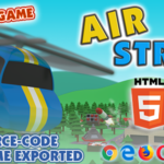 Air Strike HTML5 Game (Helicopter Game) - With Construct 3 All Source-code (.c3p)