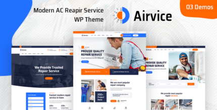 Airvice - AC Repair Services WordPress Theme + RTL