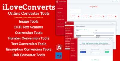 [All in One] iLoveConverts- Online Converter Tools Full Production Ready App(Angular15 & Typescript)