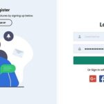Animated login and register sliding form