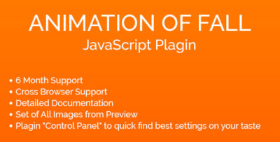 Animation of Fall JavaScript Plugin