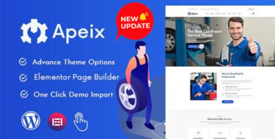 Apeix - Car Repair Service & Auto WordPress Theme