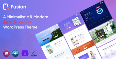 AppFusion Mobile App Landing WordPress Theme