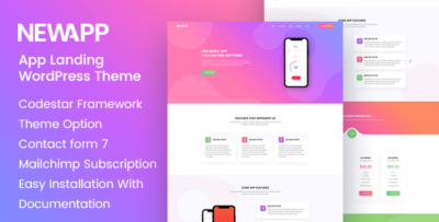 AppOrbit - Creative Mobile App Landing Page WordPress Theme