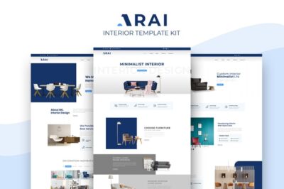 Arai Interior & Furniture Elementor Template kit