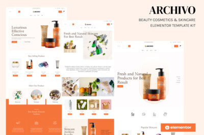 Archivo - Beauty Cosmetics & Skincare Elementor Template Kit