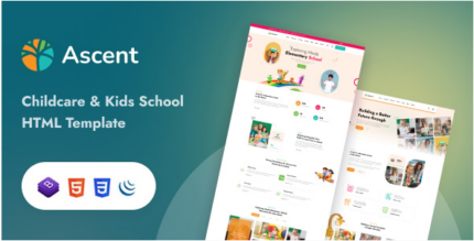 Ascent - Childcare & Kids Education HTML Template