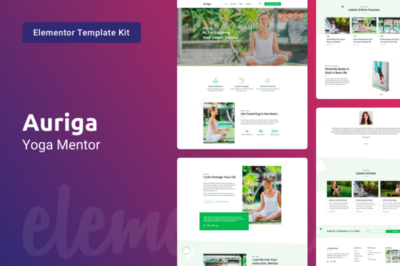 Auriga - Health Coach & Yoga Mentor Elementor Template Kit