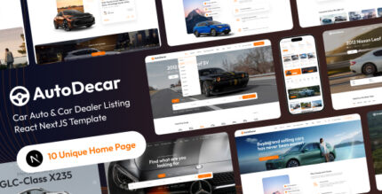 AutoDeal - Car Dealer, Rental & Listing React NextJS Template