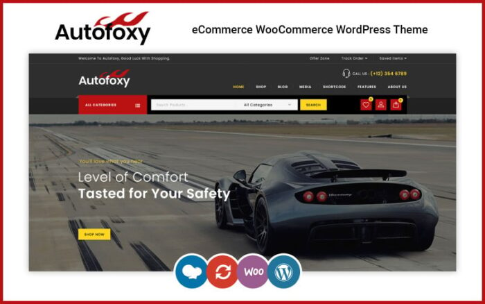 Autofoxy - Auto Parts Store WooCommerce Theme