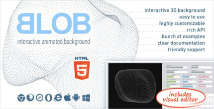 BLOB - Interactive Animated 3D Background