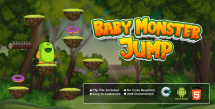 Baby Monster Jump Game - Arcade Game - HTML5 - Android (Construct 3 Game Engine)