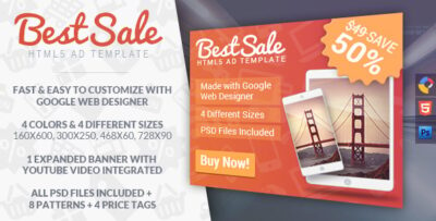 BestSale - HTML5 Promotional Banner Template