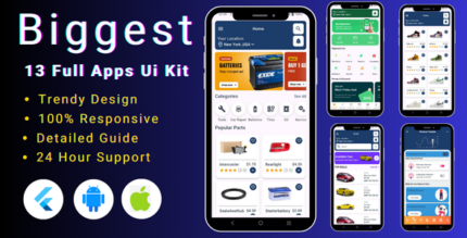 Biggest Flutter UI Kit - Biggest Flutter App Template