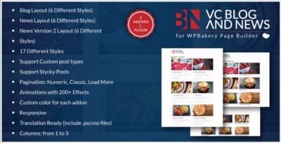 Blog and News Addons for WPBakery Page Builder WP