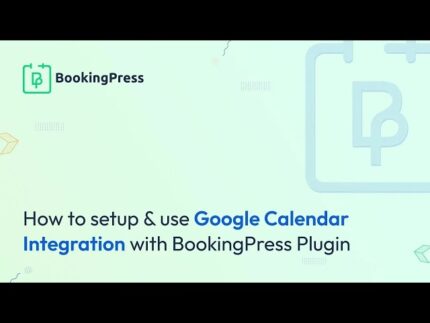 BookingPress Google Calendar Integrations