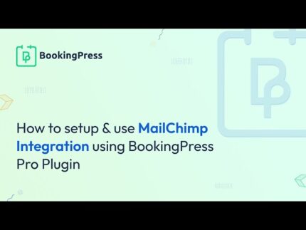 BookingPress Mailchimp Integrations