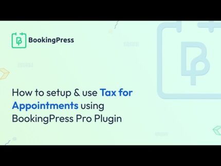 BookingPress Tax Addon