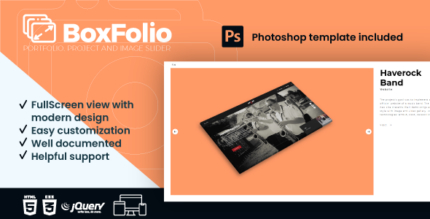 BoxFolio Portfolio and Image Slider Plugin