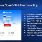 Brandable OpenVPN Electron GUI JS App Theme with Kill Switch, VPN Management and Remote Server Pull