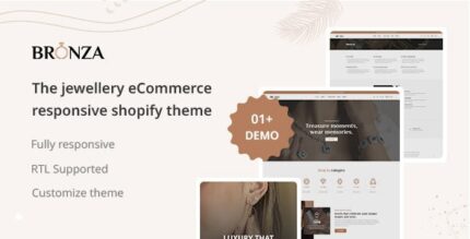 Bronza - Jewellery eCommerce Responsive Shopify 2.0 Theme