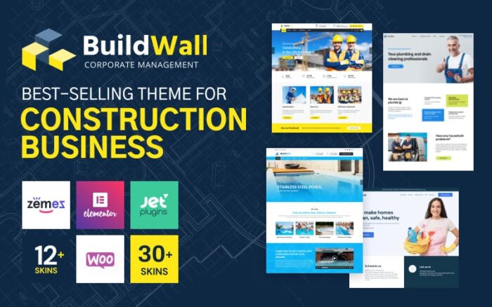 BuildWall - Construction Company Multipurpose WordPress Theme