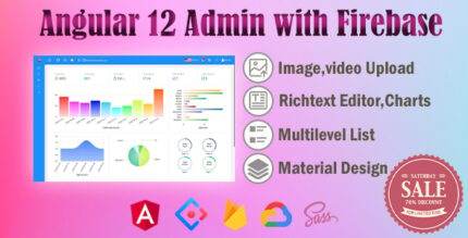 Bule Angular 12 Admin Backend with FirebaseMaterial Design