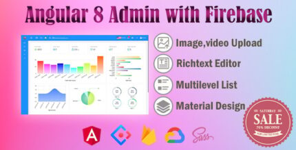 Bule Angular 8 Admin Backend with FirebaseMaterial Design