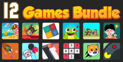 Bundle N°4 12 HTML5 GAMES - Web, Mobile and FB Instant games(3p and HTML5)